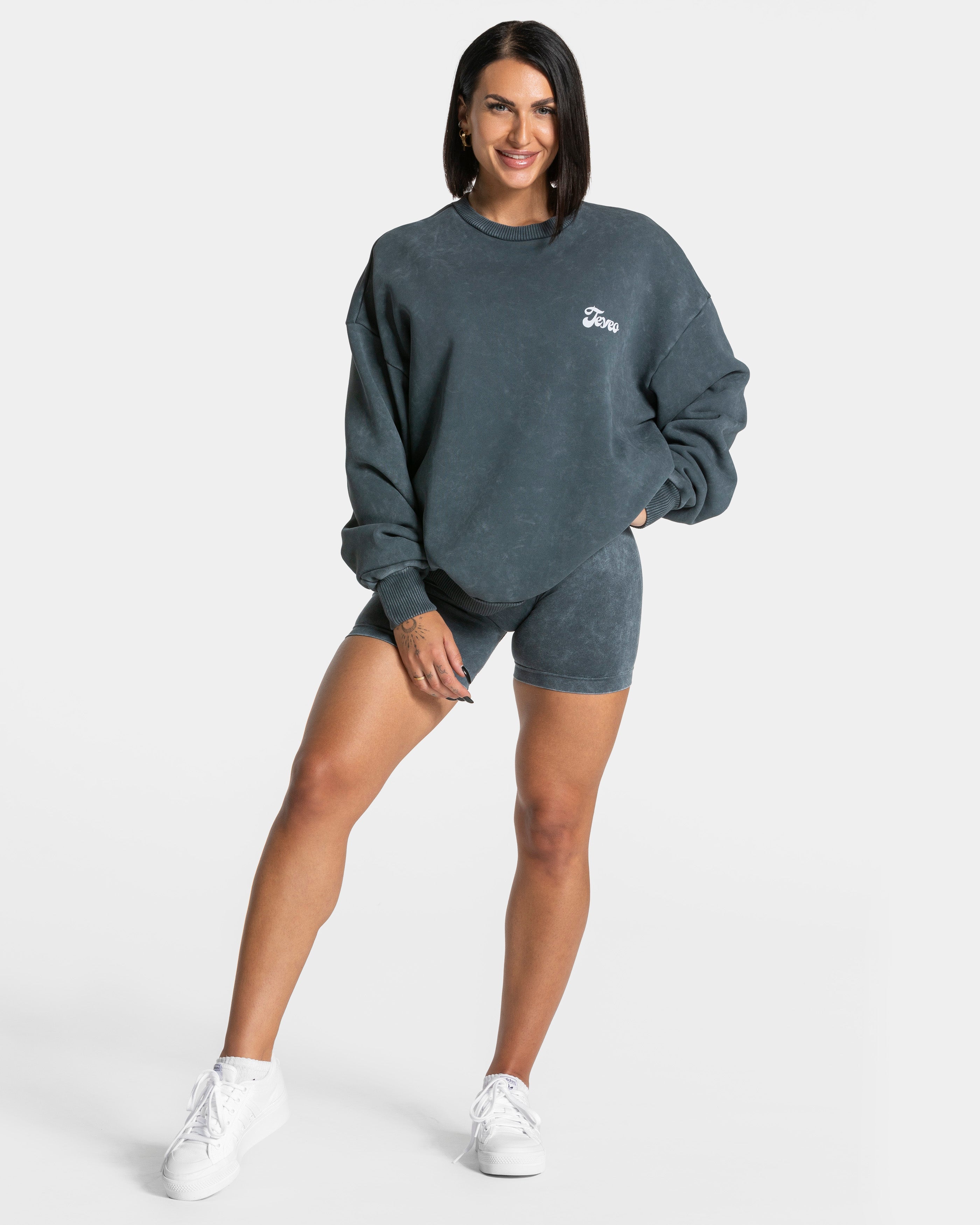 Acid Oversized Pullover „Navy“