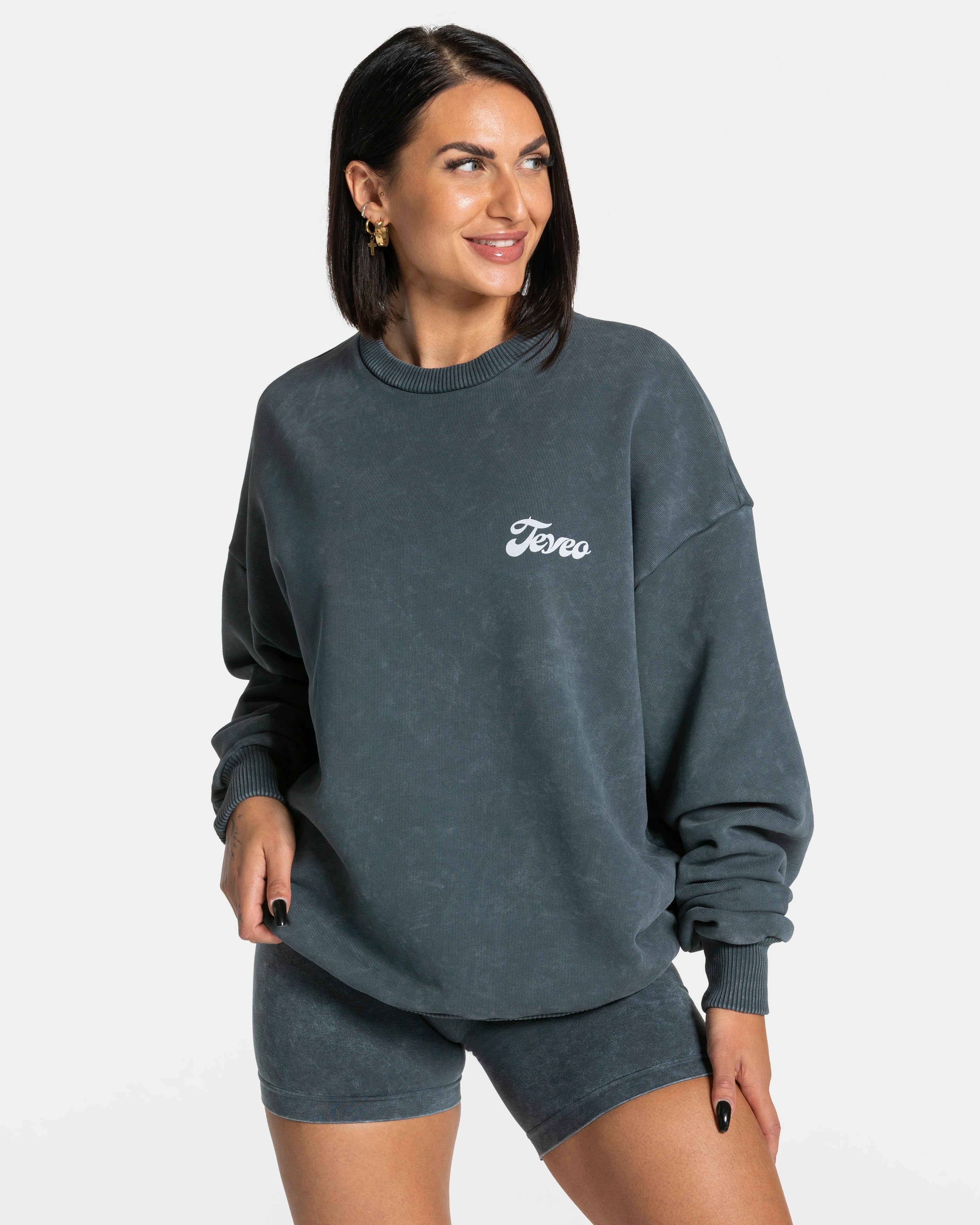 Acid Oversized Pullover „Navy“