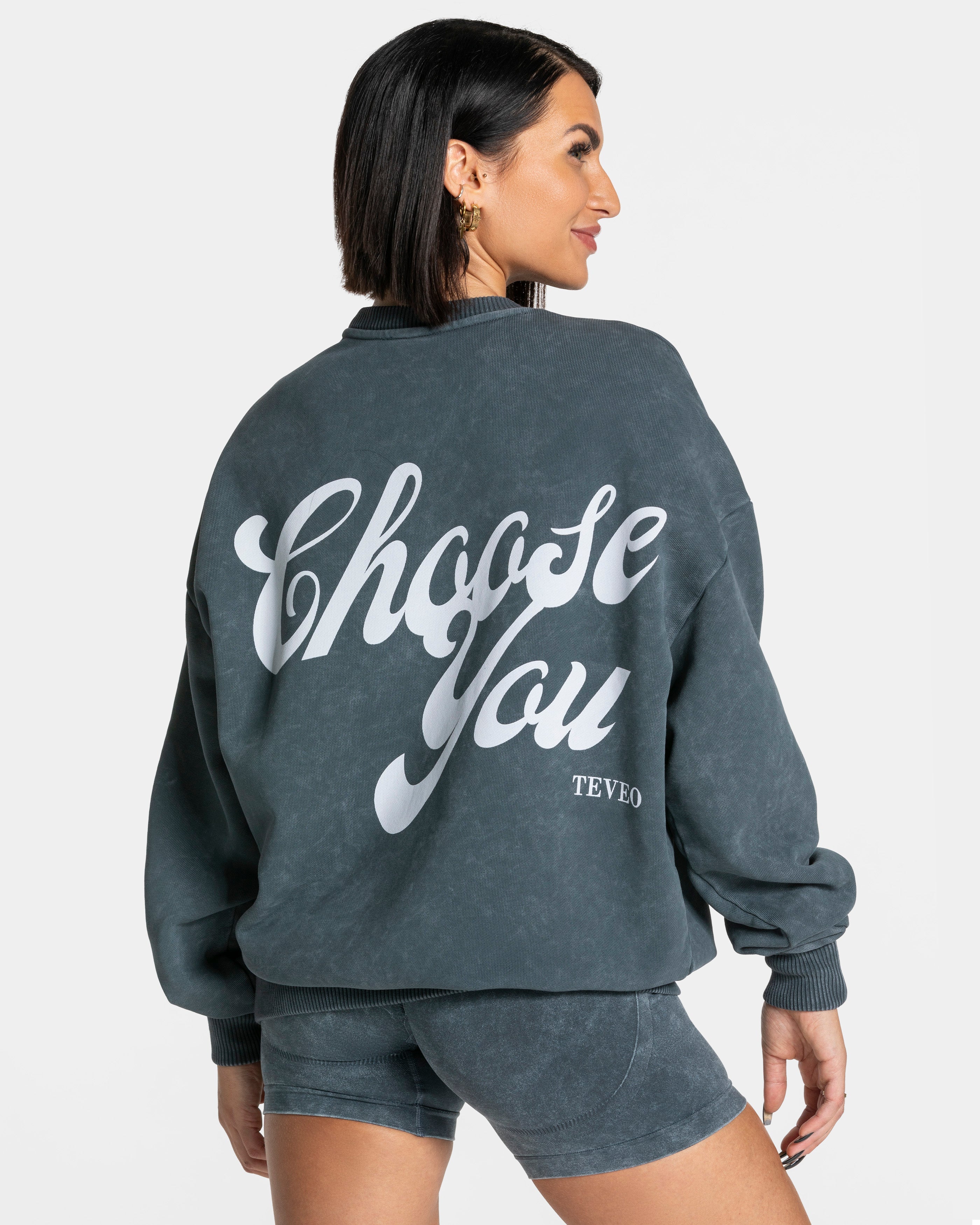 Acid Oversized Pullover „Navy“