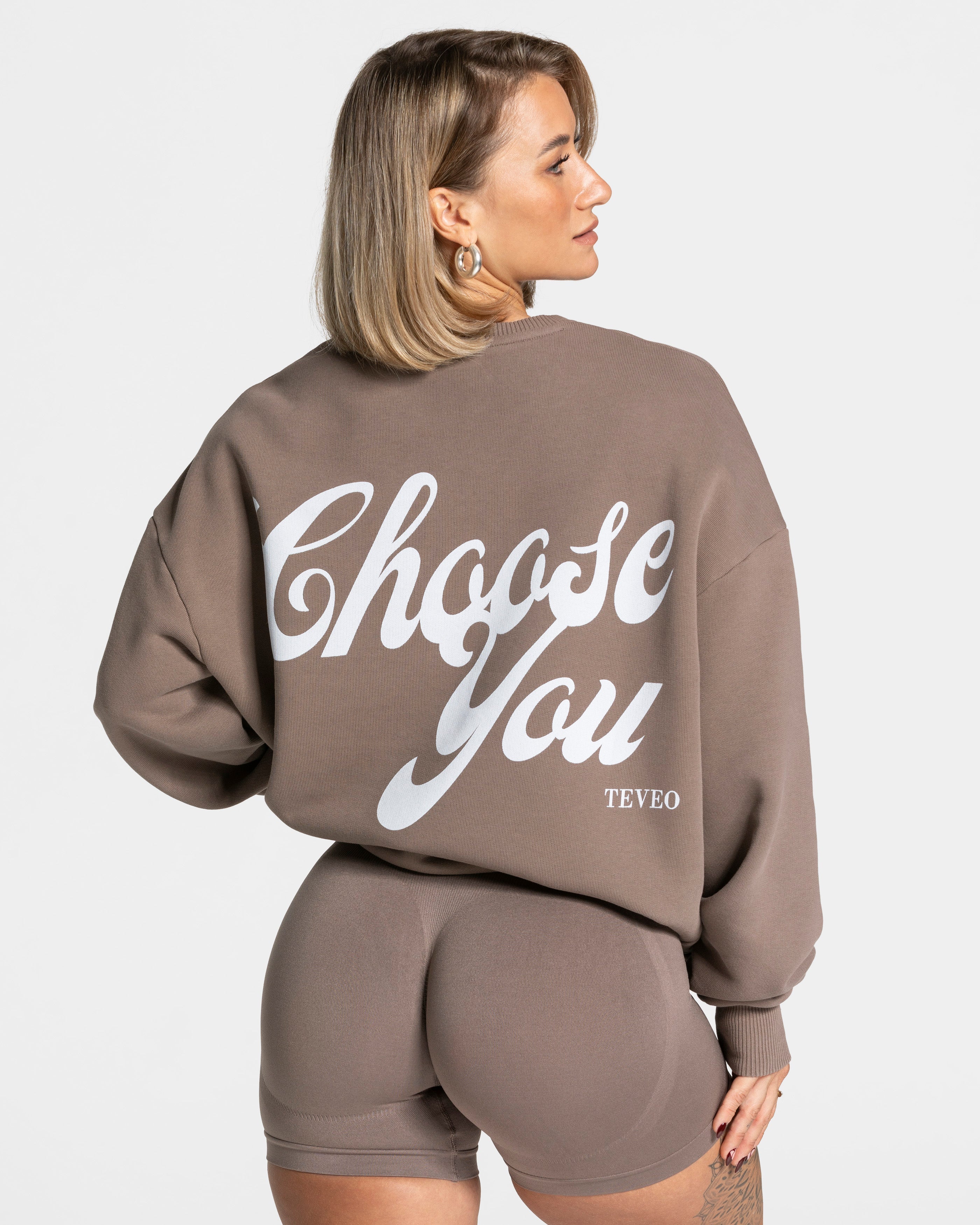 Purer Oversized-Pullover "Mokka"