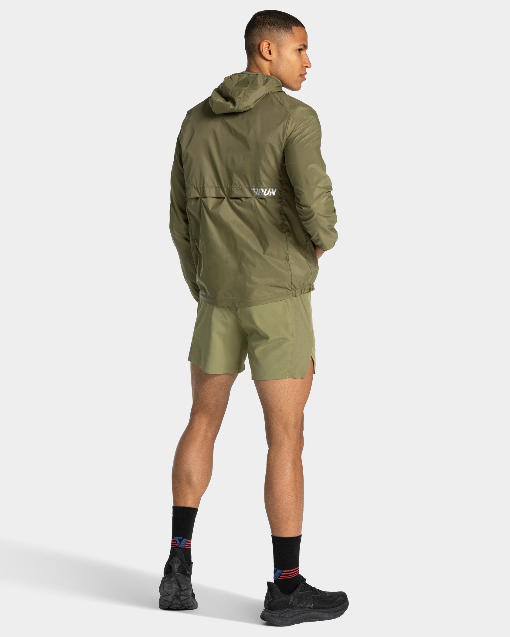 RUN Lightweight Zip Jacke „Olive“
