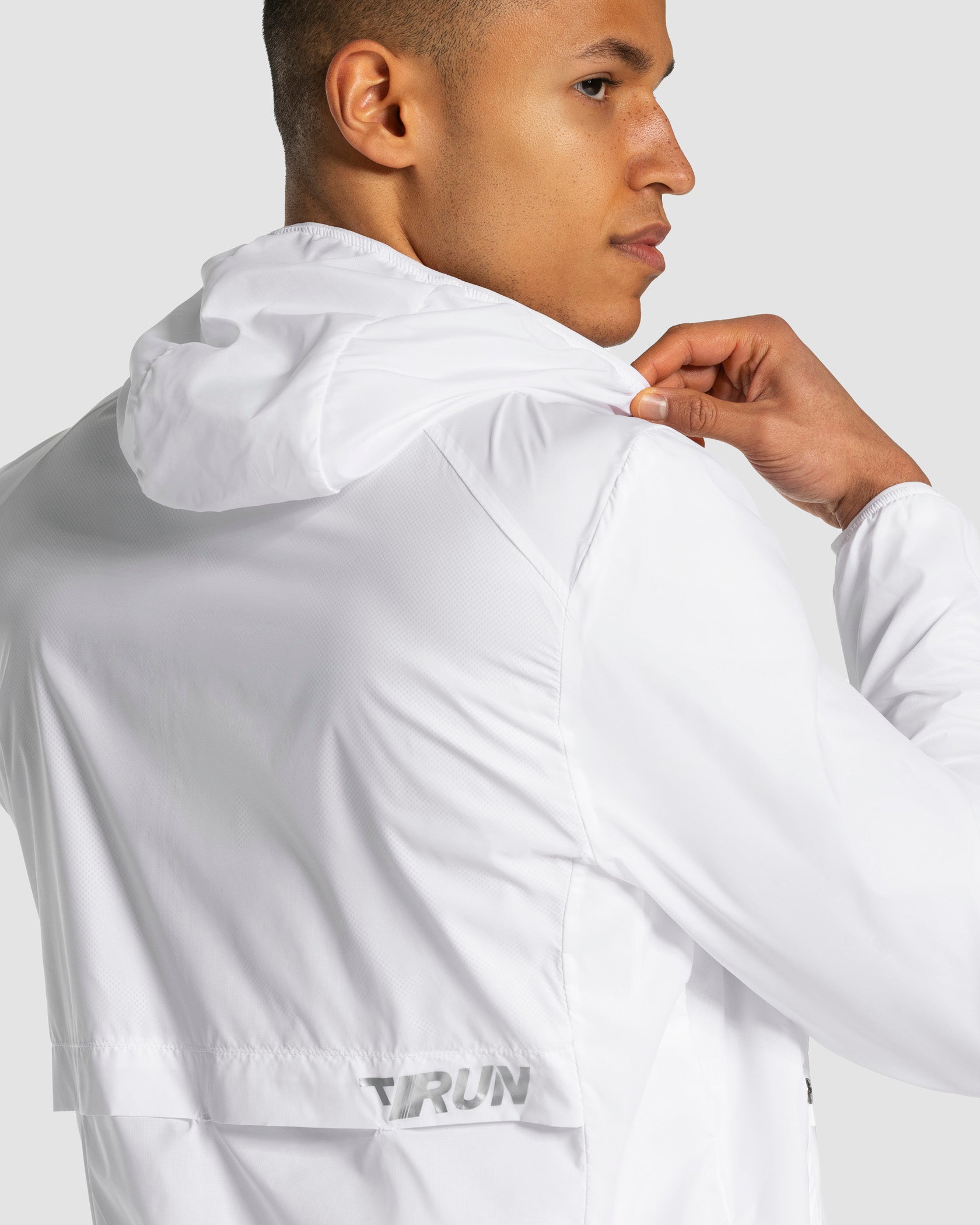 RUN Leichte Reißverschlussjacke "Weiß"