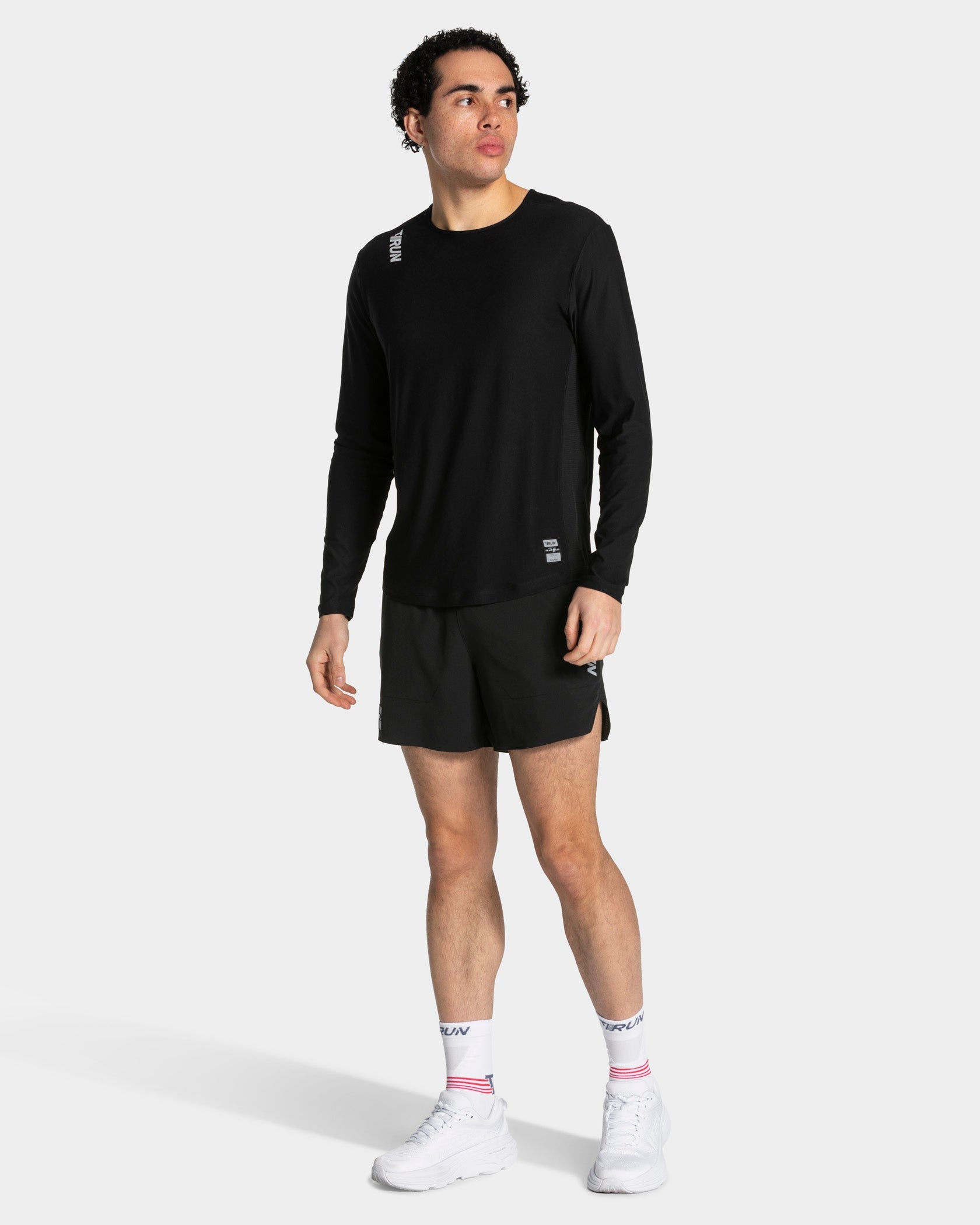 RUN Langarmshirt "Schwarz"