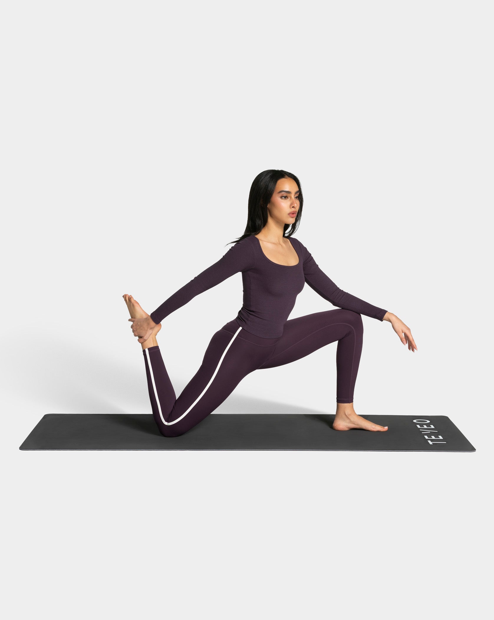 Weiches geripptes Langarmshirt „Blackberry“