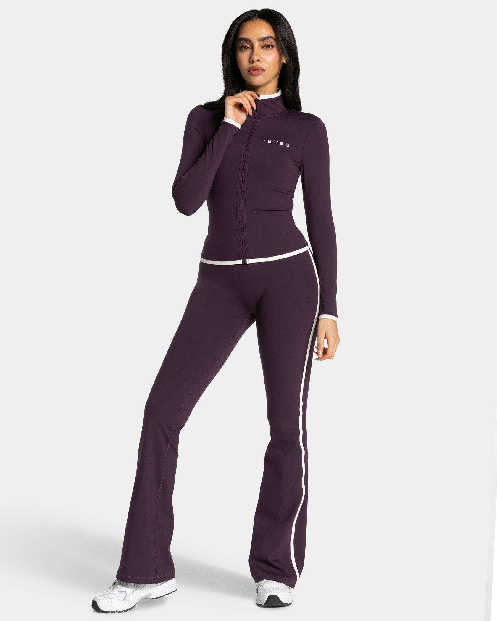 Soft Flared Leggings Regulär „Blackberry“