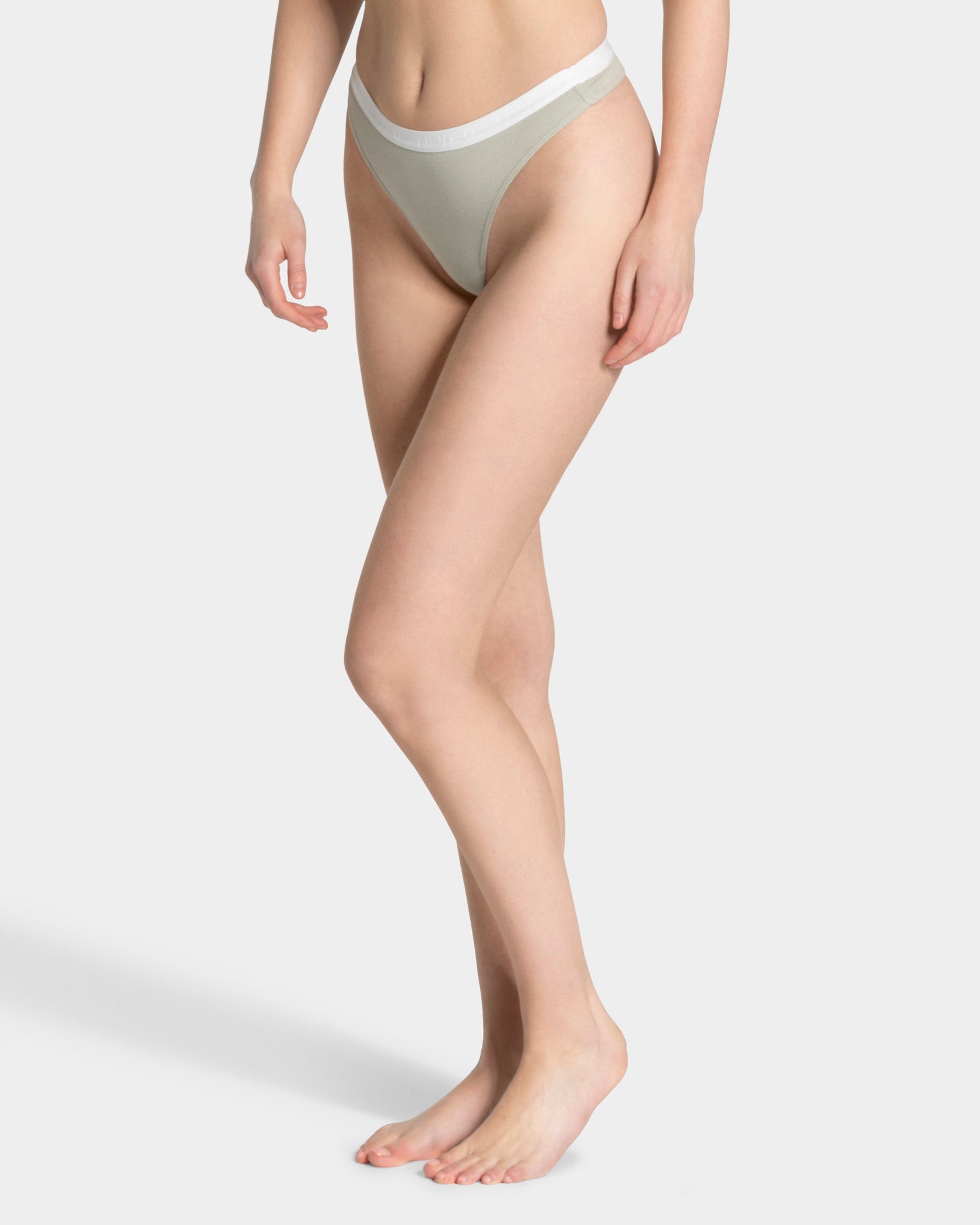 Gerippter Tanga "Pistachio"