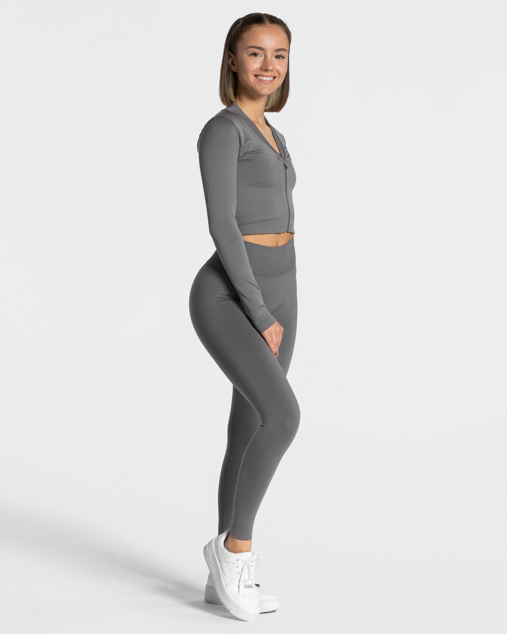 Statement Zip Jacke "Graphit"