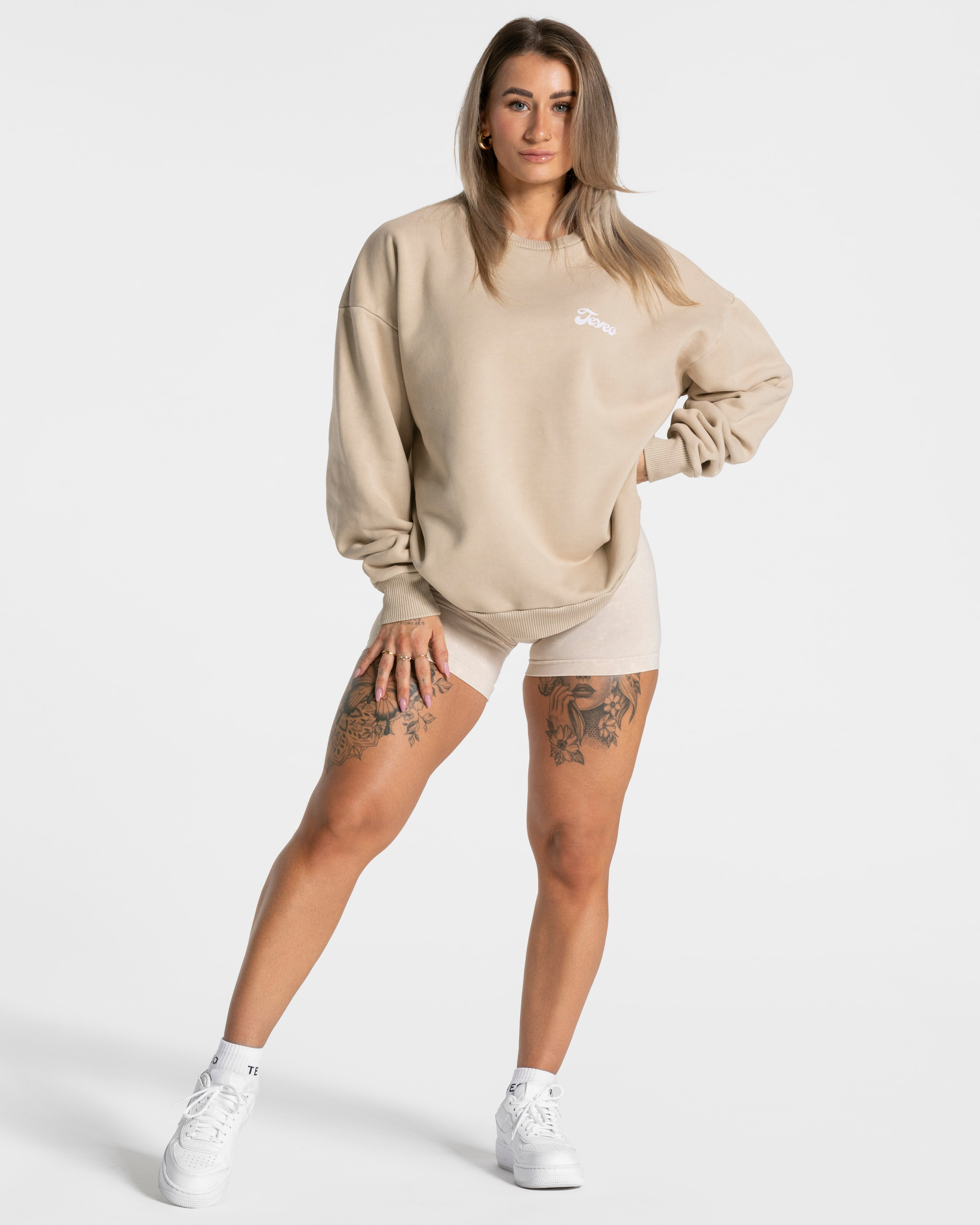 Acid Oversized Pullover „Sand“