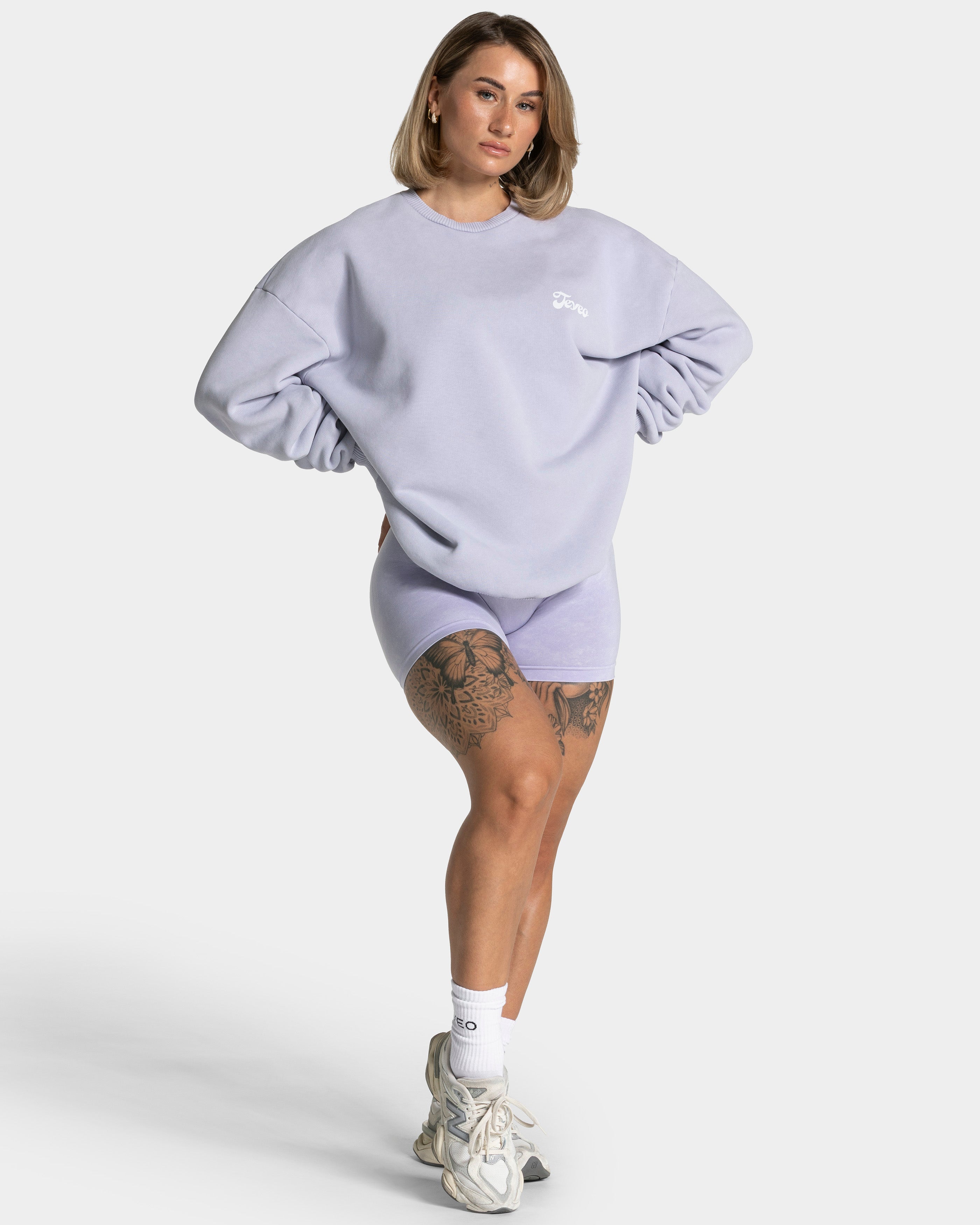 Acid Oversized Pullover „Flieder“