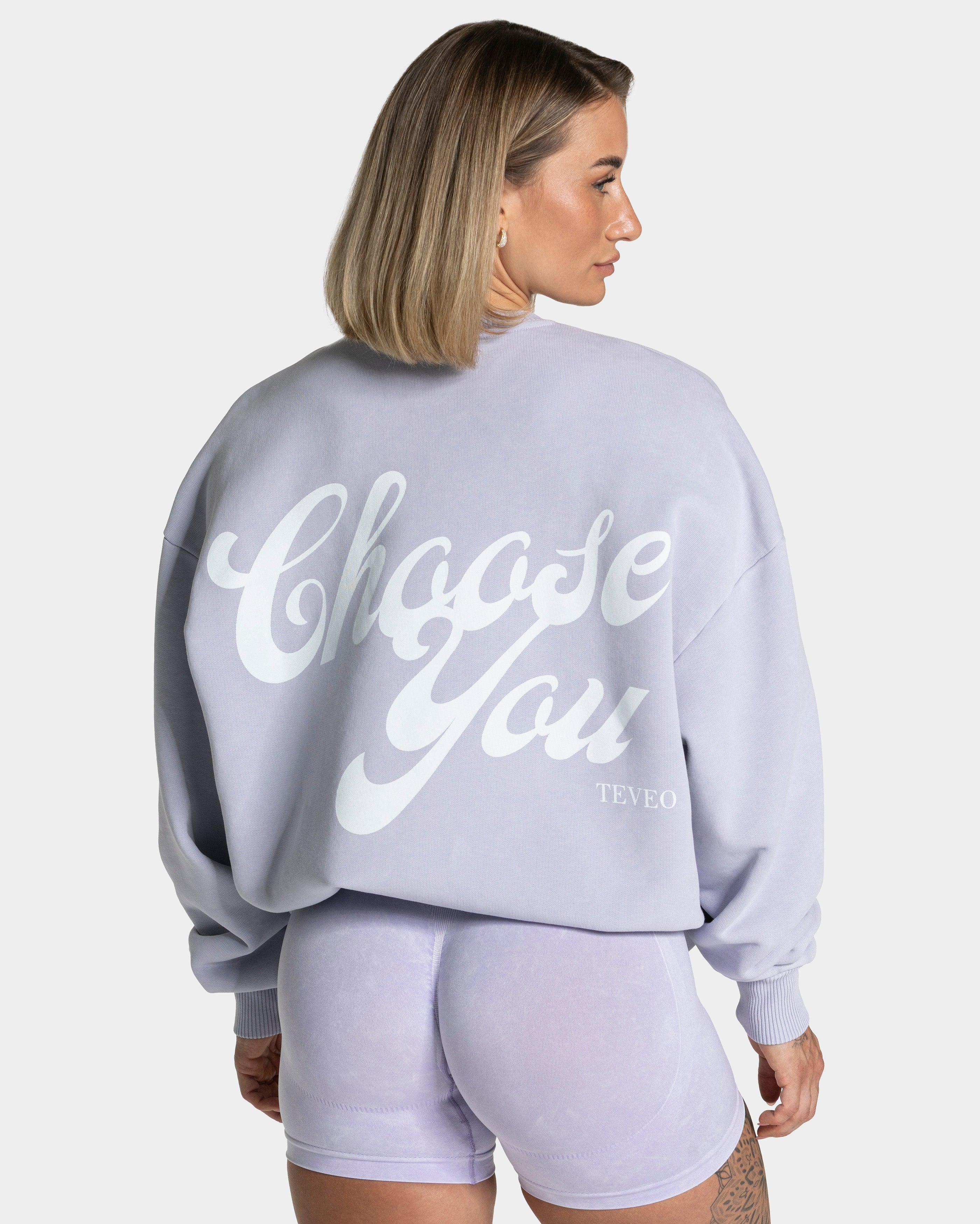 Acid Oversized Pullover „Flieder“