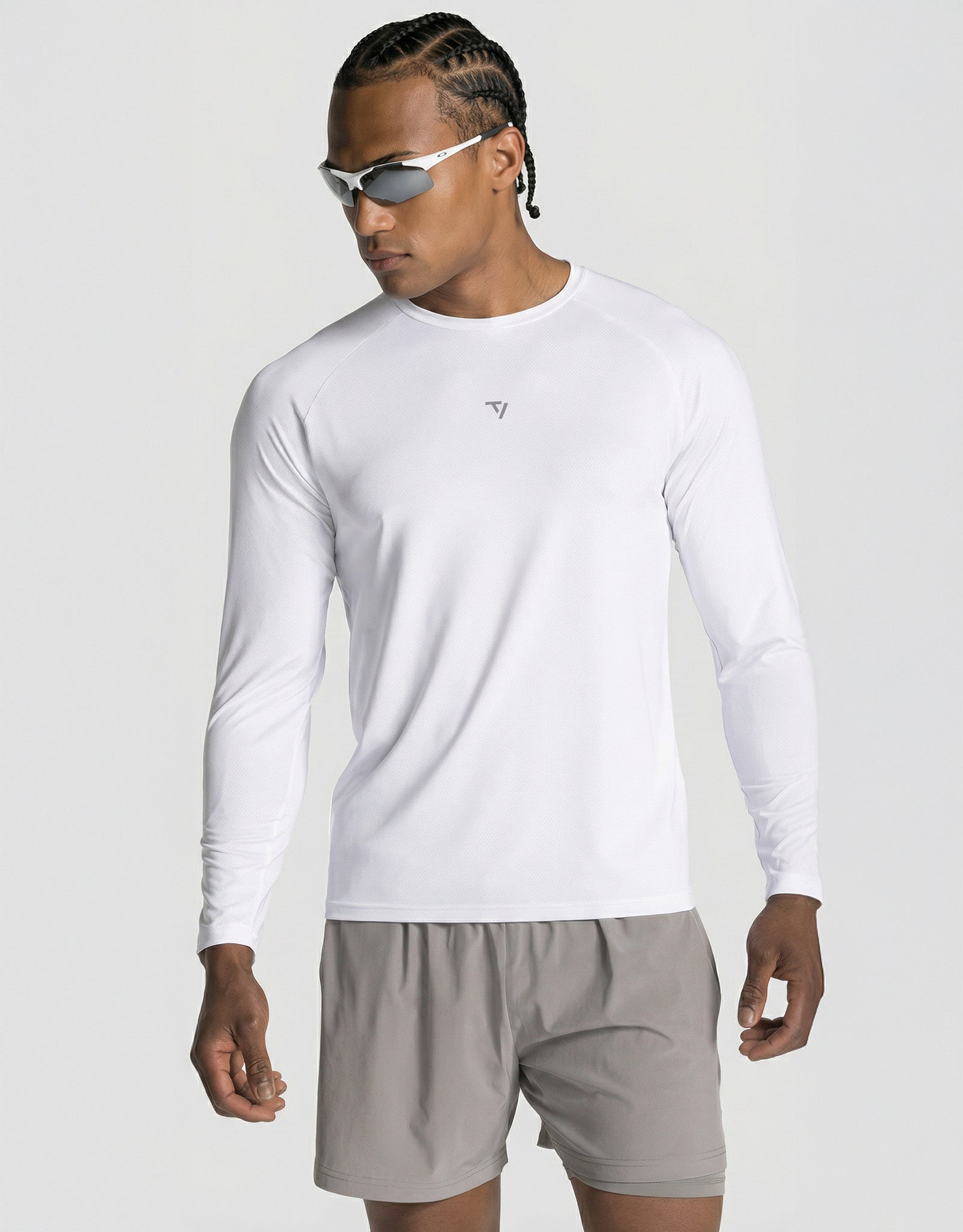 END Lauf-Longsleeve „Weiß“