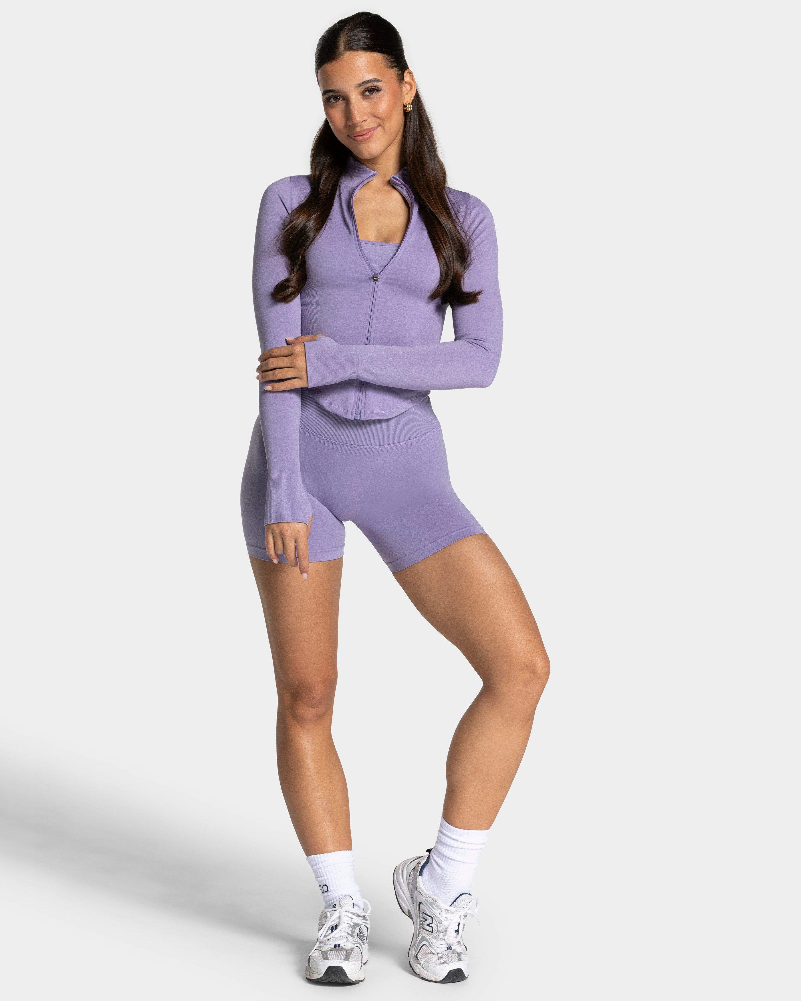 Damen Shaping Reißverschlussjacke „Lavendel“