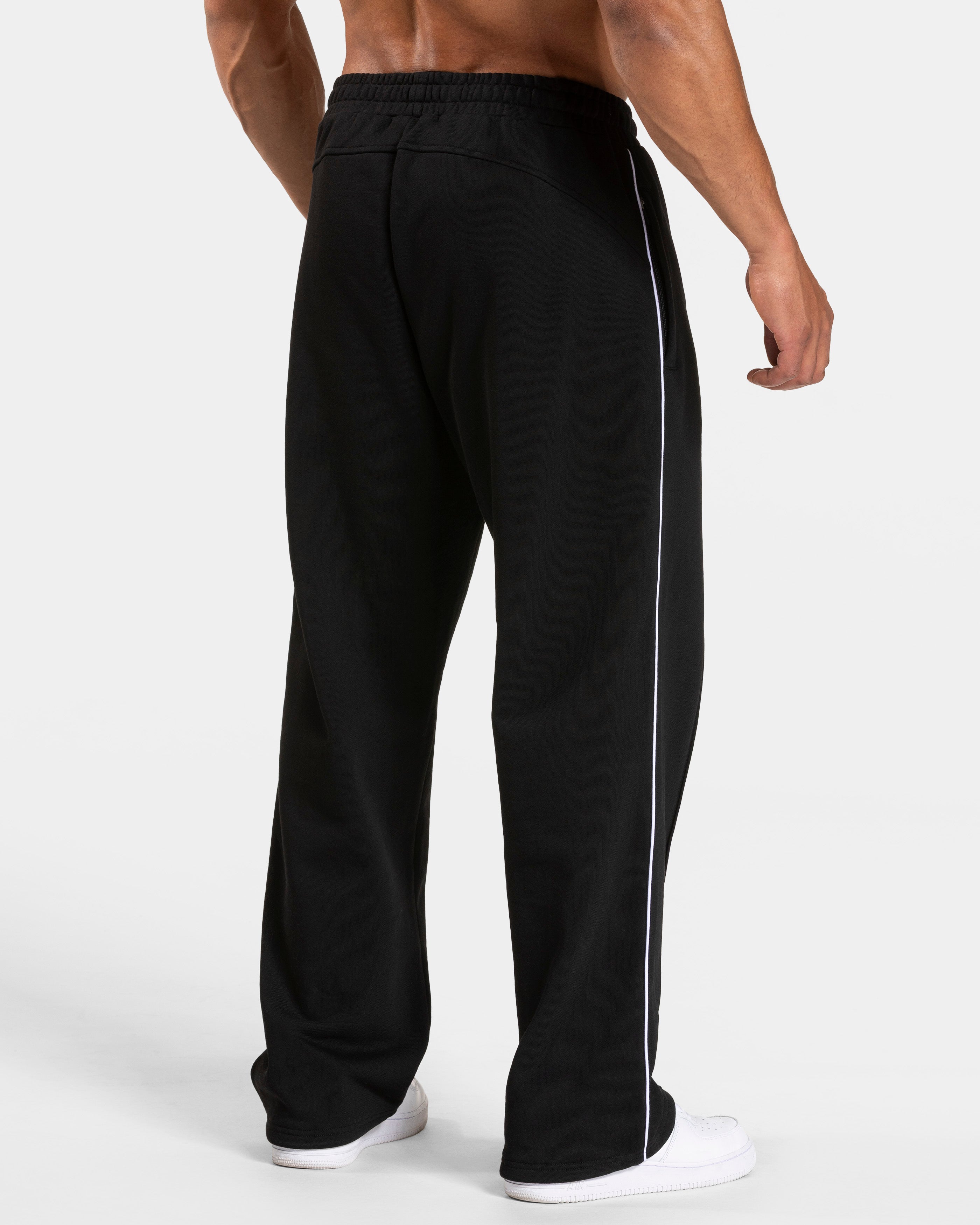 Contrastline Straight Leg Jogger „Schwarz - Weiß“