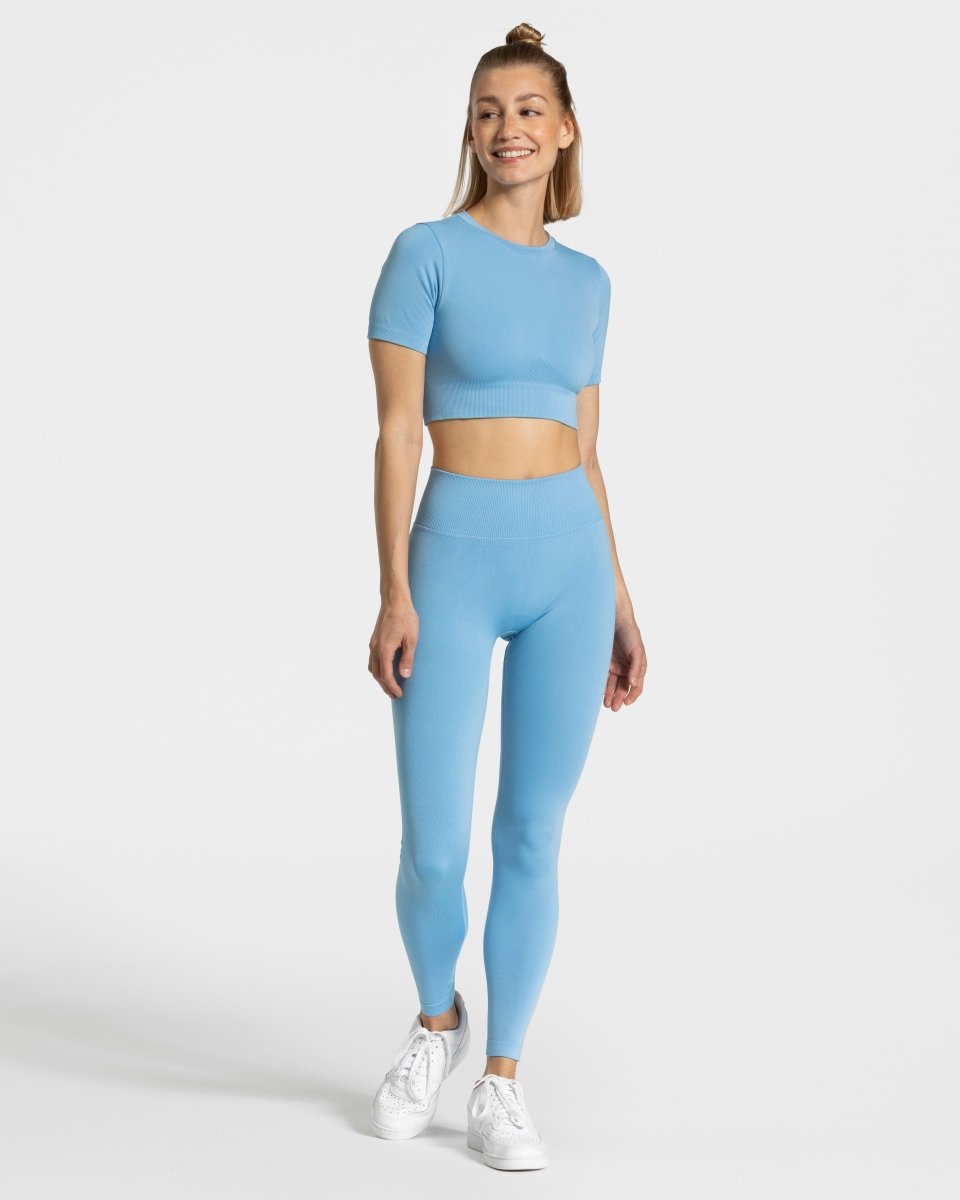 Sensation Crop Top "Babyblau"