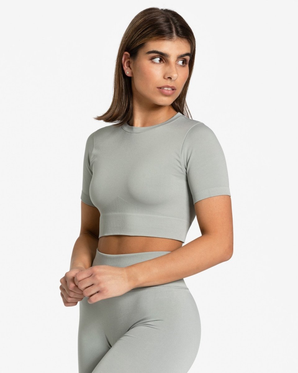 Sensation Crop Top „Grau“