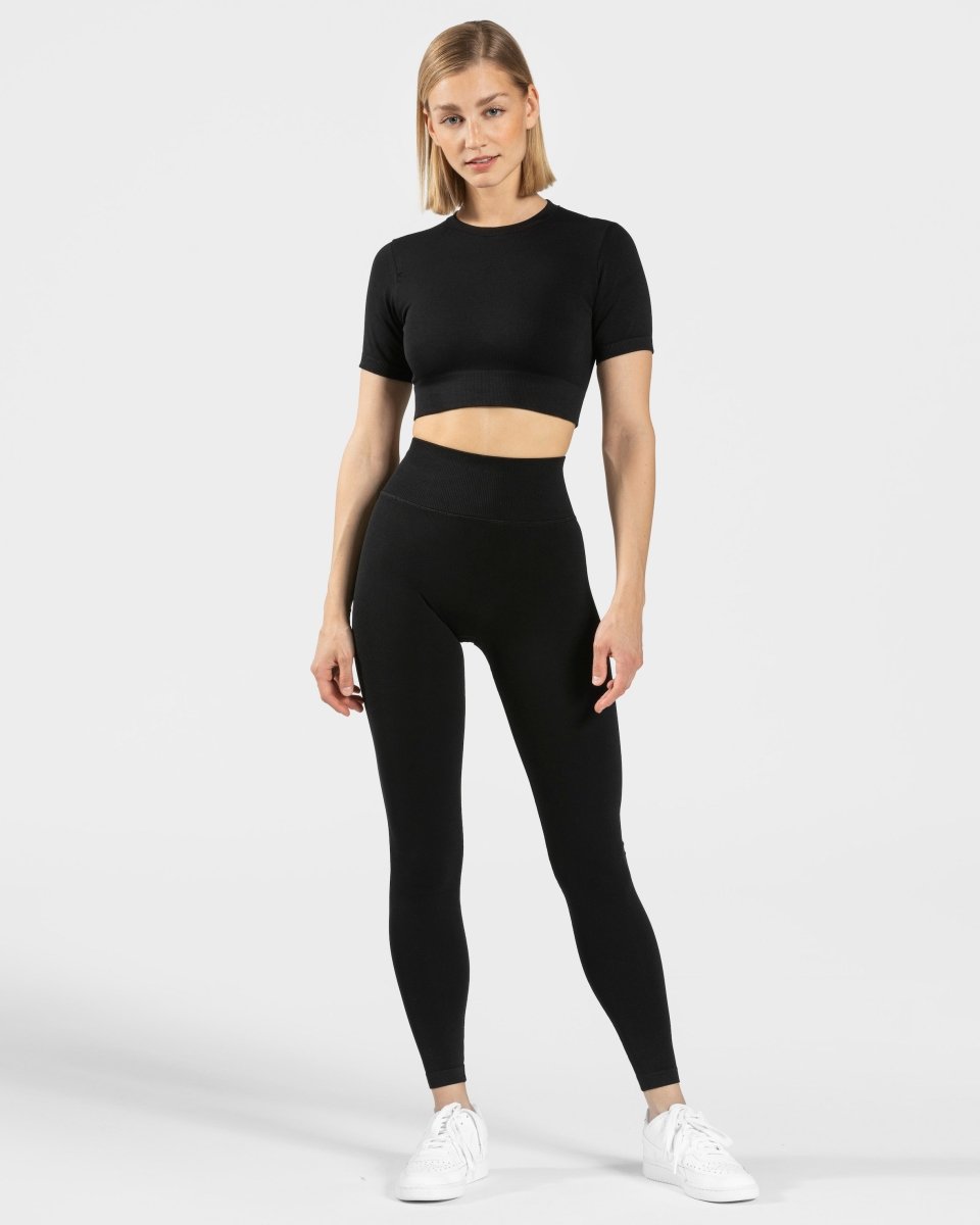 Sensation Crop Top „Schwarz“