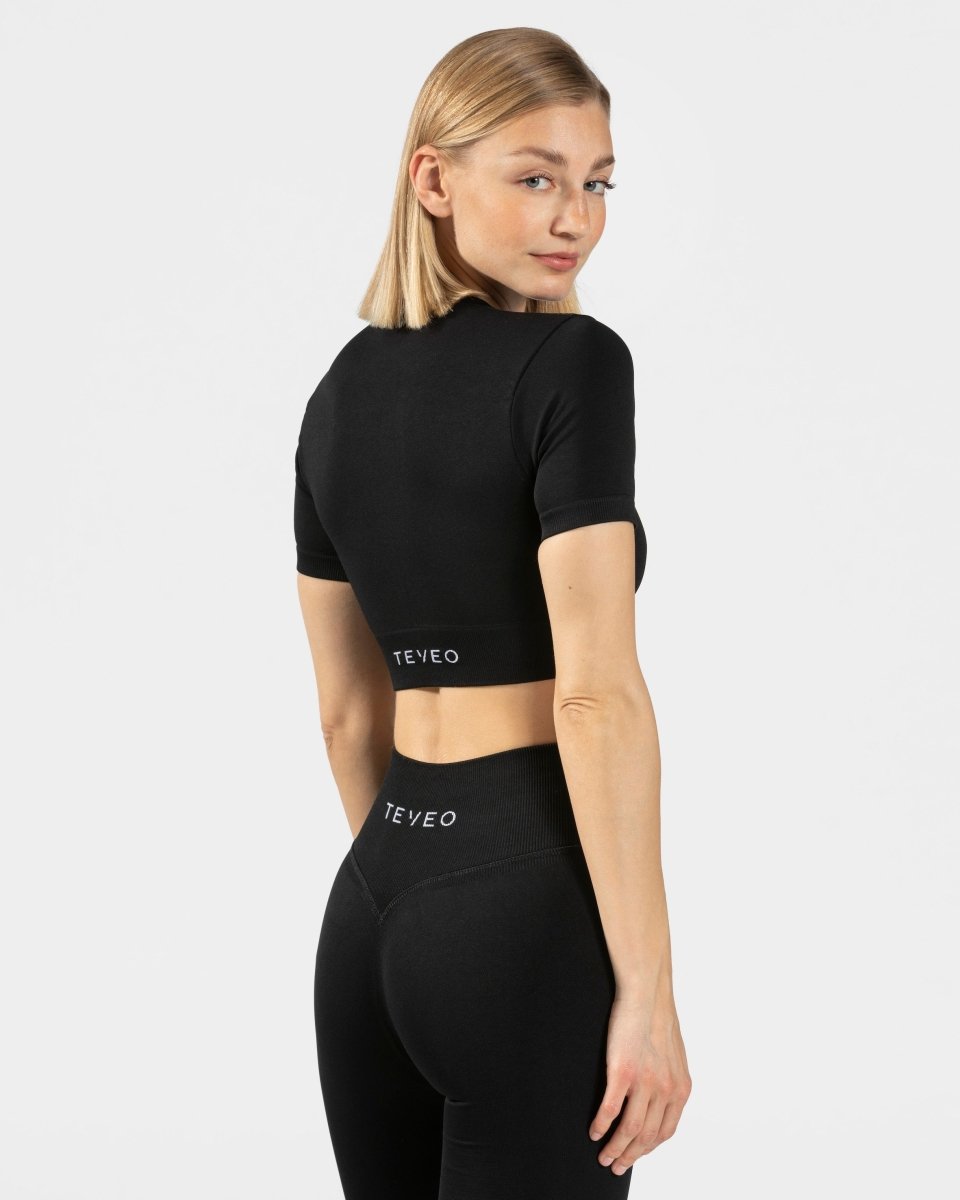 Sensation Crop Top „Schwarz“